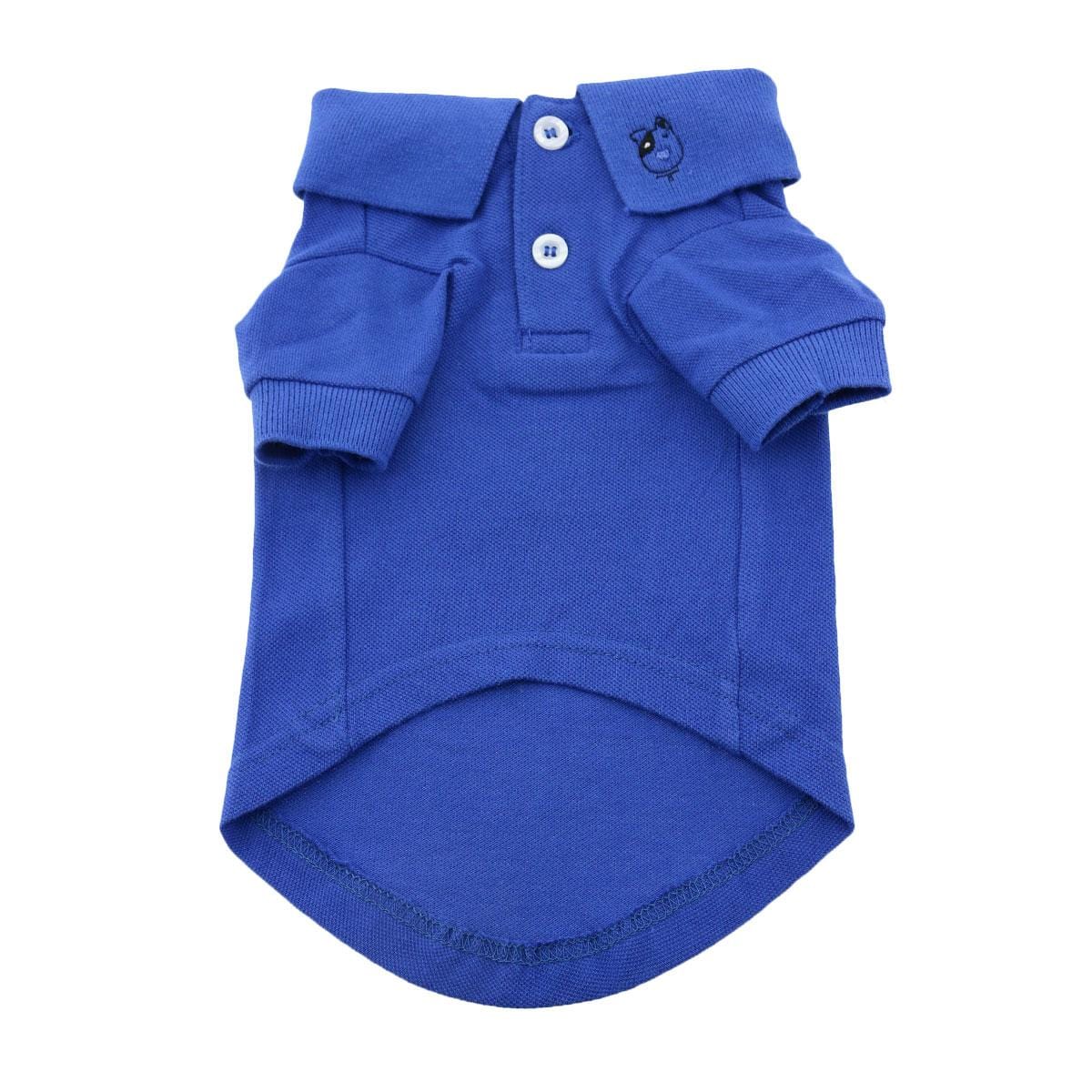 Blue Dawg Polo Shirt for Dogs - Stylish Pet Dog Clothes for Small Medium Large Breeds - Perfect for Parties, Photos & Daily Walks