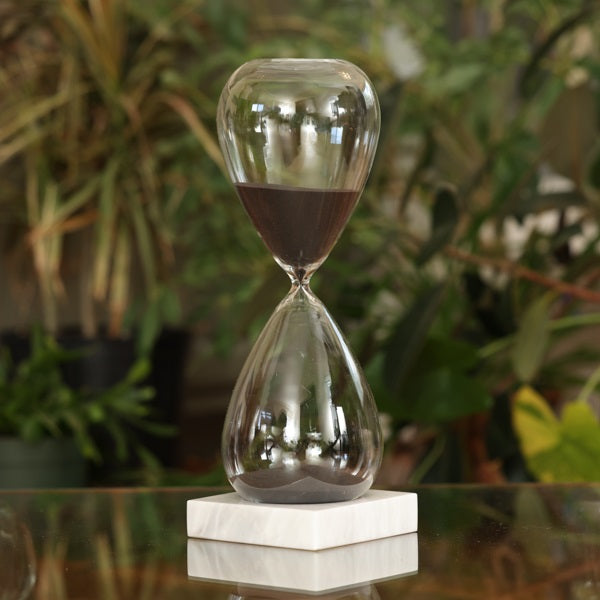 90 Minute Hand Blown Sand Timer - Premium Glass Hourglass for Time Management, Meditation & Classroom Activities - Perfect for Office, Yoga, and Study Sessions