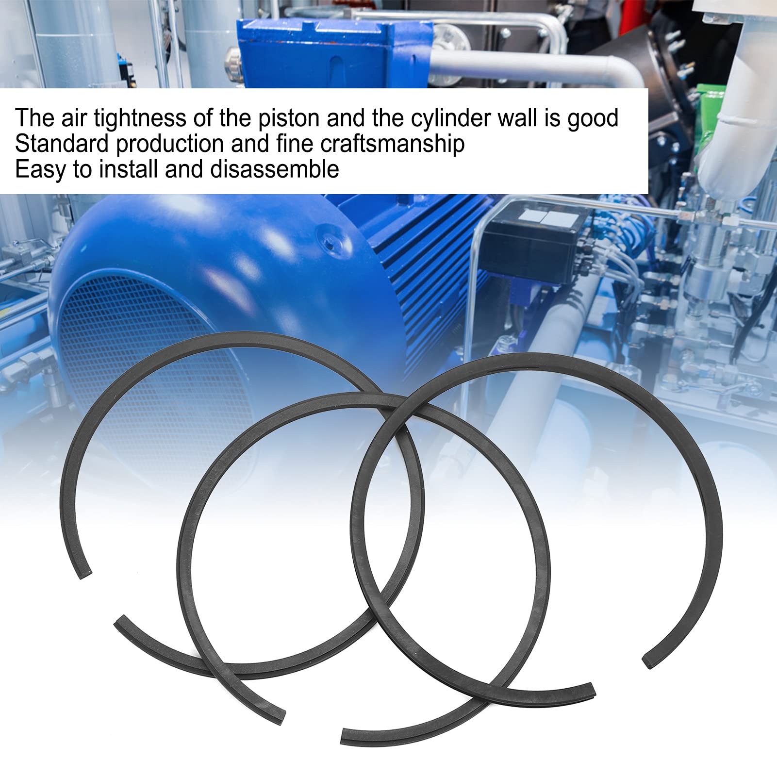 High-Quality Piston Ring for Air Compressor - Easy to Disassemble, Durable Design for Maintenance Workers & Factory Use | Air Pump Accessories Replacement Part | Ideal for Industrial Repairs & DIY Projects