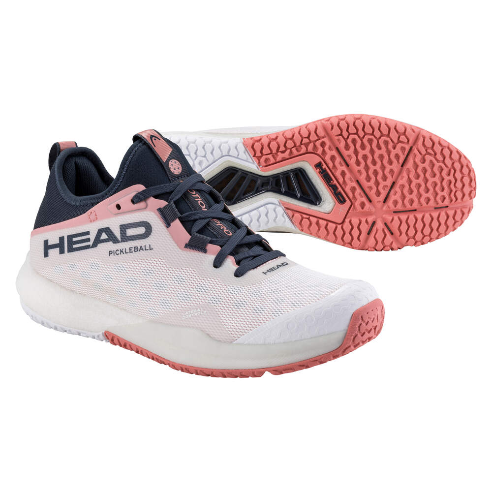 Head Motion Pro Women's Pickleball Shoes - Lightweight Tennis Court Sneakers for Women in White | Perfect for Pickleball, Tennis & Indoor Court Sports