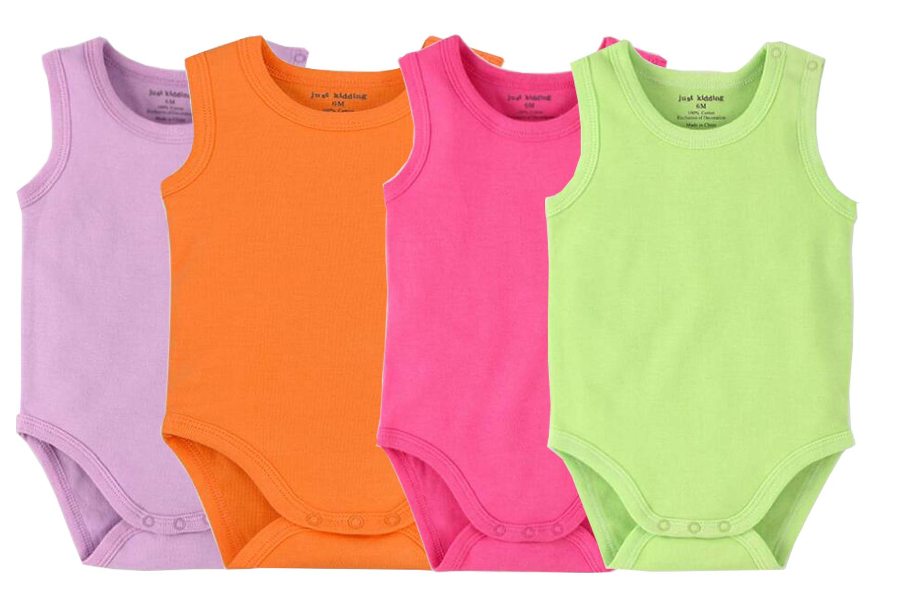 Baby Girls & Boys Cotton Sleeveless Tank Top Bodysuit - 3-Pack Soft Summer Undershirts for Infants & Toddlers - Perfect for Playtime, Daycare & Warm Weather Outfits