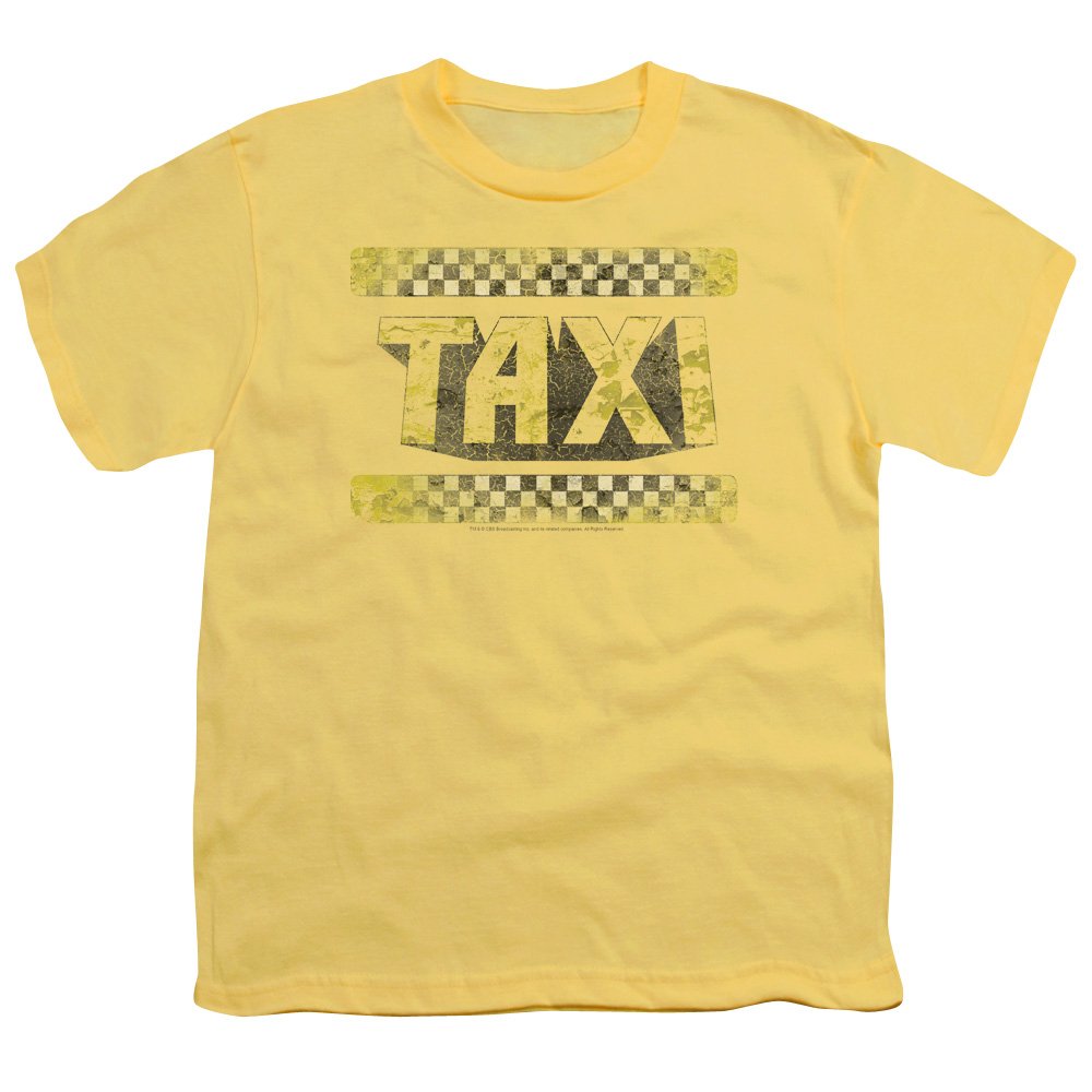 Taxi Run Down Unisex Youth T-Shirt for Boys & Girls - Comfortable Casual Wear for School, Playdates & Family Outings