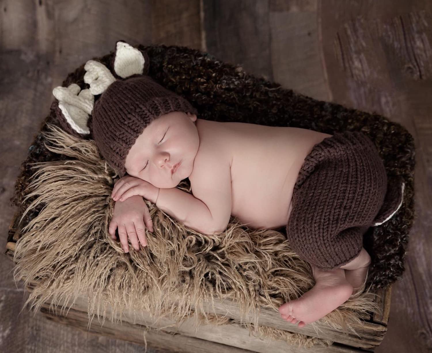 Newborn Baby Photography Props Outfits - Adorable Boy Hat & Pants Set for Girls - Perfect for Newborn Photo Shoots, Christening & First Birthday Parties