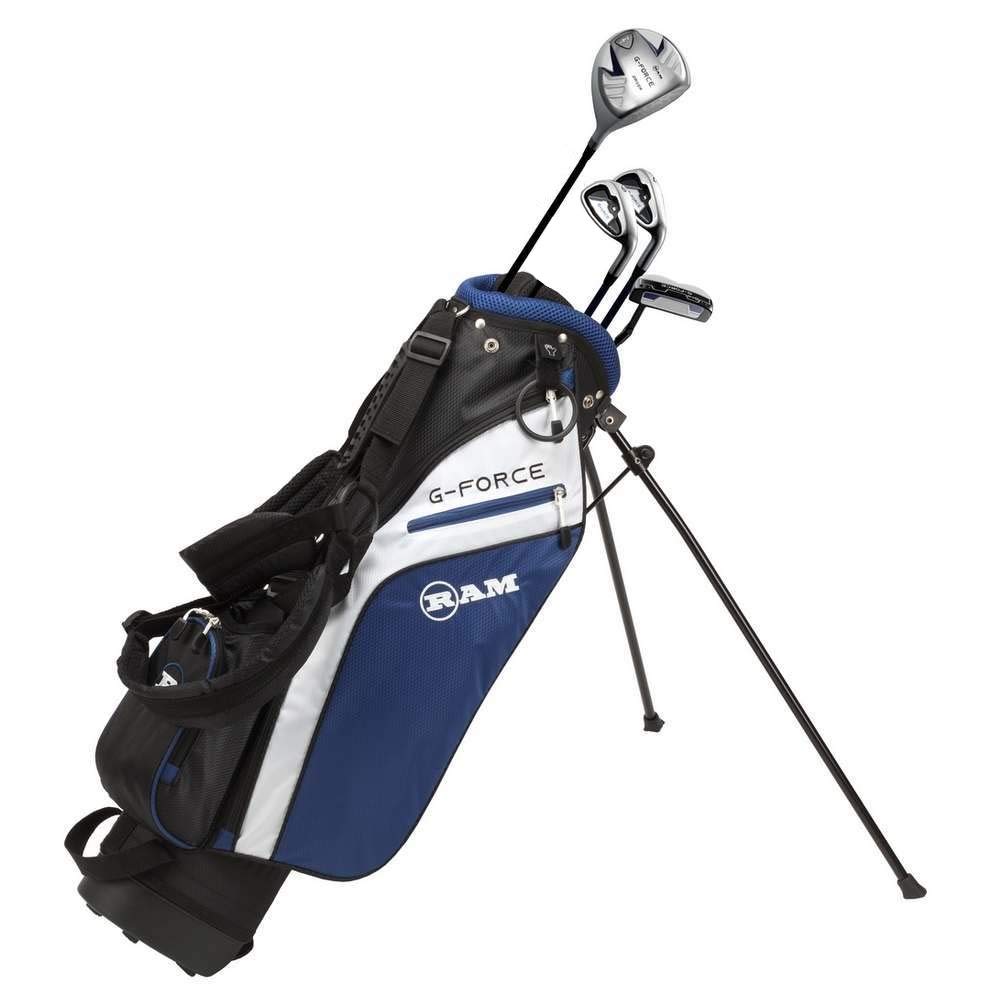 Ram Golf Junior G-Force Boys Right Hand Golf Clubs Set with Bag - Perfect for Young Golfers Learning and Practicing on the Course