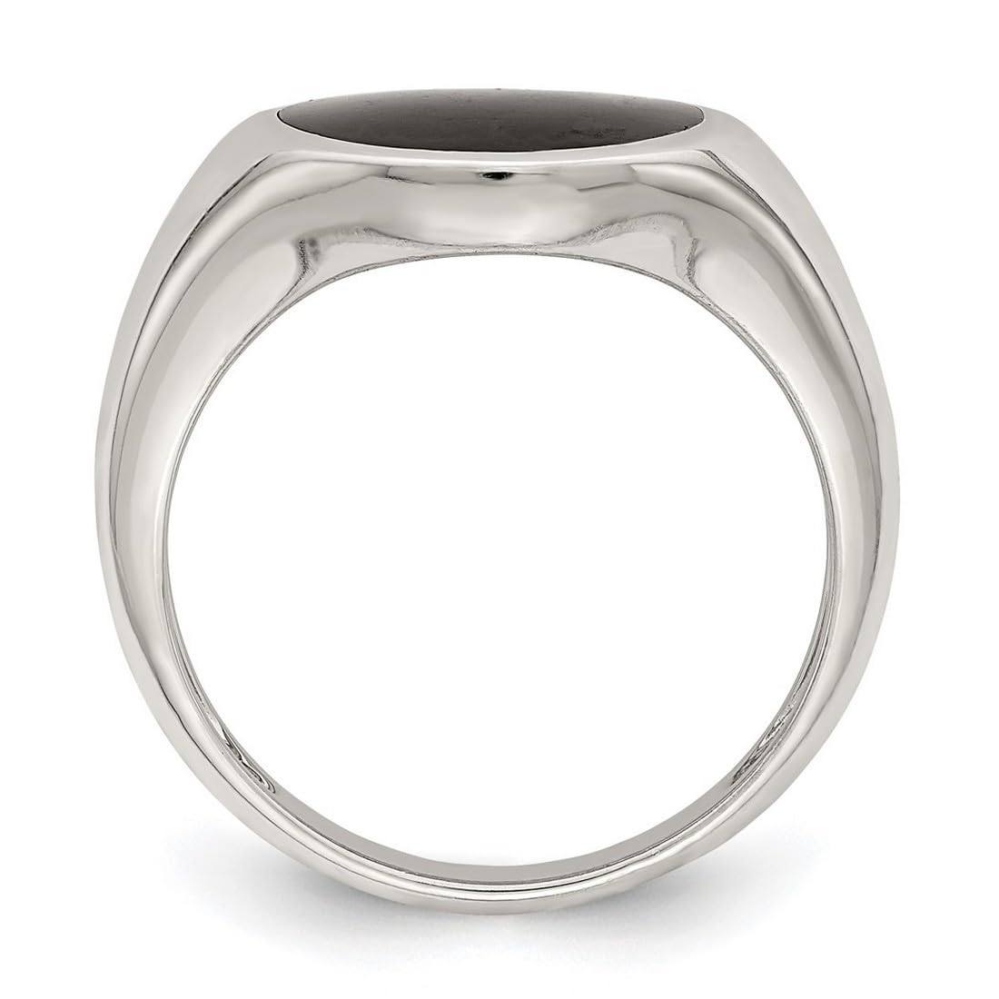 925 Sterling Silver Simulated Onyx Inlay Ring for Women | Elegant Gothic Jewelry | Perfect for Evening Parties, Date Nights & Special Occasions
