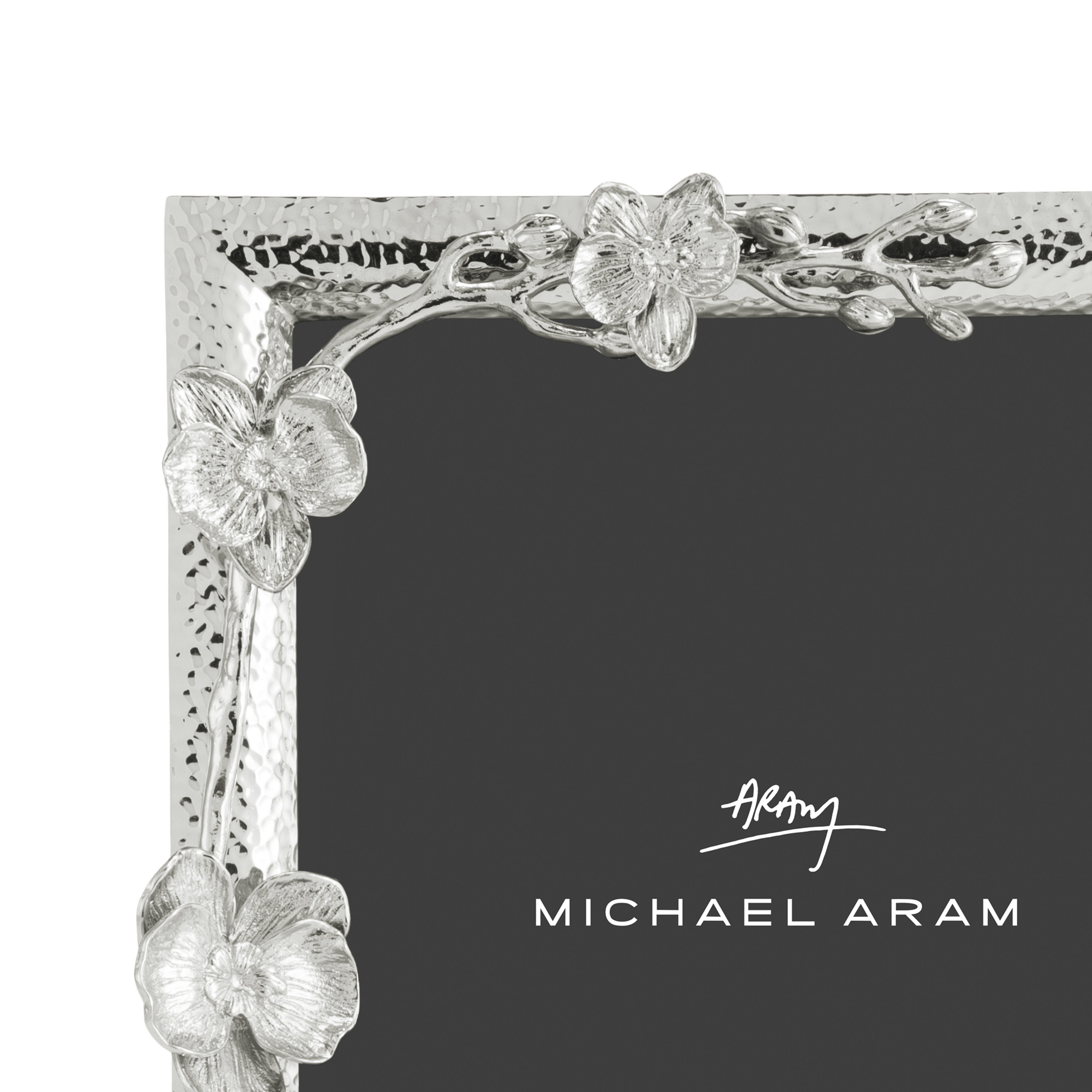 Elegant White Orchid Picture Frame - Perfect for Home Decor, Wedding Photos & Wall Art Displays