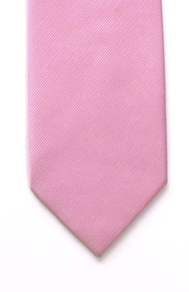 LA Smith Plain Pink Silk Tie for Men - Elegant & Luxurious Necktie for Weddings, Business & Formal Events