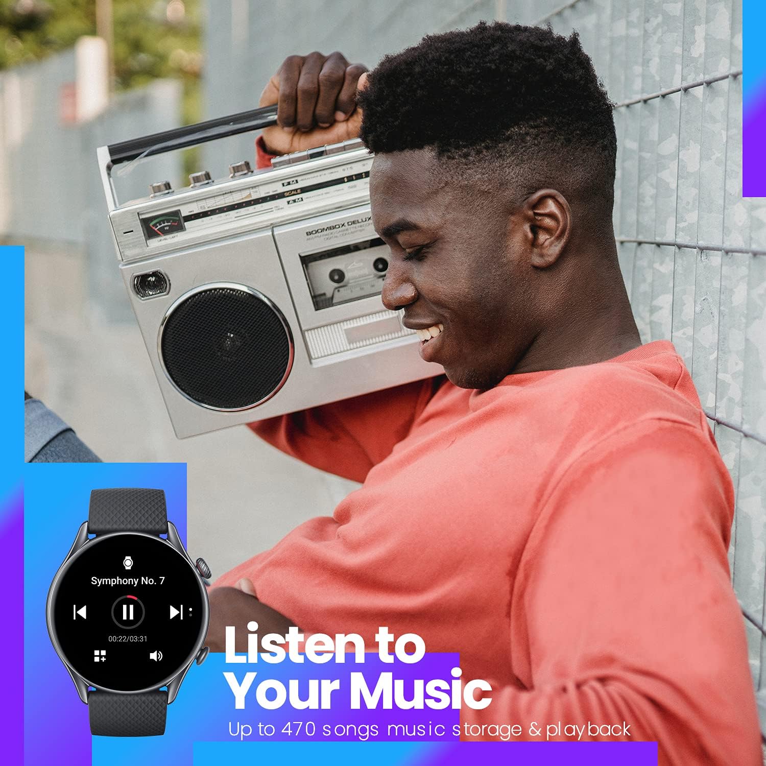 Amazfit GTR 3 Pro Smart Watch for Men - 12-Day Battery Life, Alexa Built-in, Bluetooth Call & Text, GPS, 150+ Sports Modes, 1.45