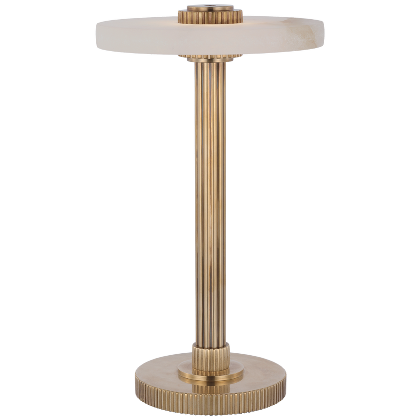 Arden 9 Rechargeable Accent Lamp - Antique Brass Finish - Portable Table Light for Bedroom, Living Room & Outdoor Decor - Dimmable LED Night Light