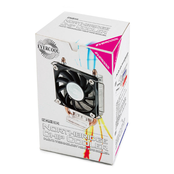 Evercool Northbridge Heat Pipe Chipset Cooler #EC NCA 610EA - High Performance Cooling Solution for PC Motherboards - Perfect for Gaming Rigs and Overclocking Systems
