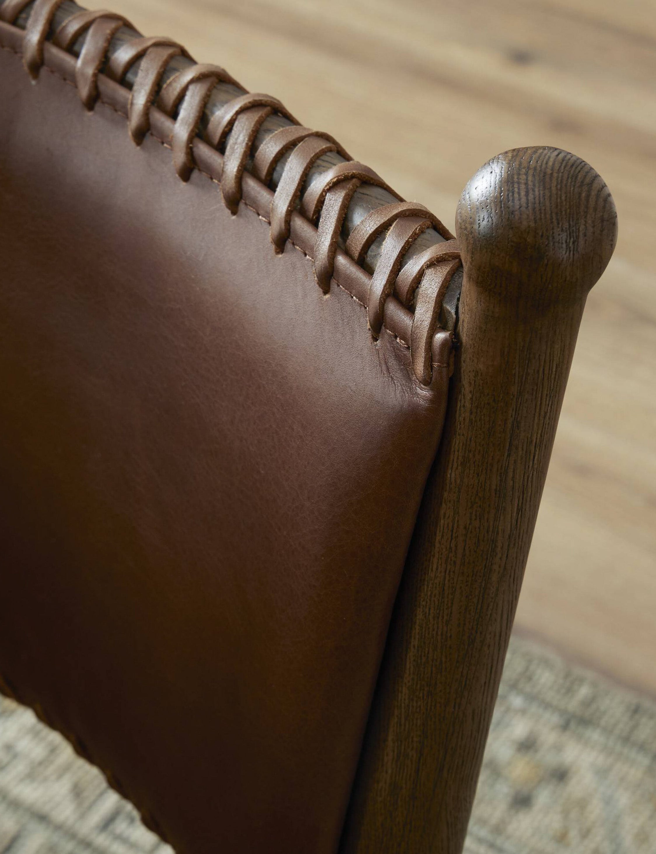 Bella Dining Chair by Amber Lewis x Four Hands - Modern Farmhouse Style Wooden Chair for Kitchen, Dining Room & Home Decor