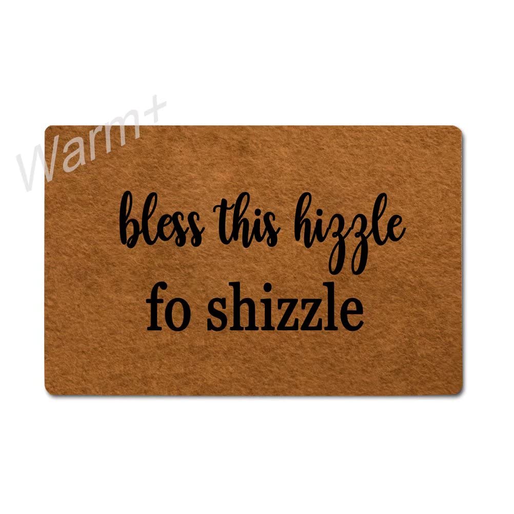 Bless This Home Doormat - Non-Slip Rubber Backing, 23.6x15.7 Inch Indoor/Outdoor Welcome Mat for Front Door Entryway - Perfect for Housewarming Gifts & Holiday Decor