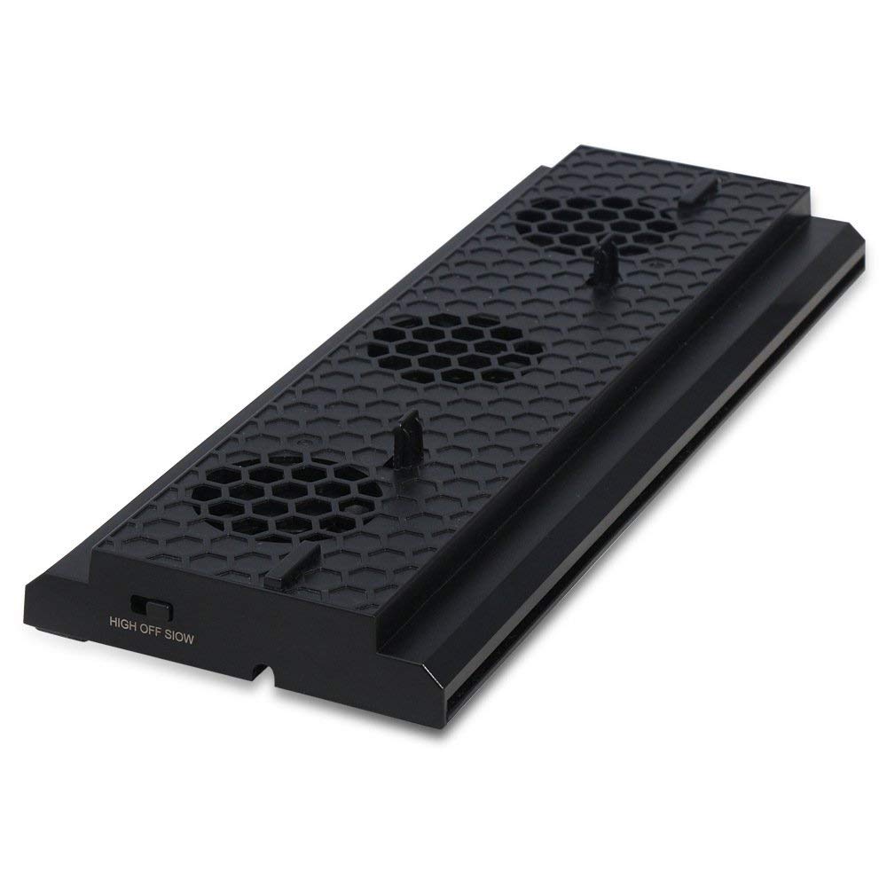 OSTENT 3 Cooling Fans with USB Ports - Vertical Stand for Xbox One X Console - Prevent Overheating for Extended Gaming Sessions