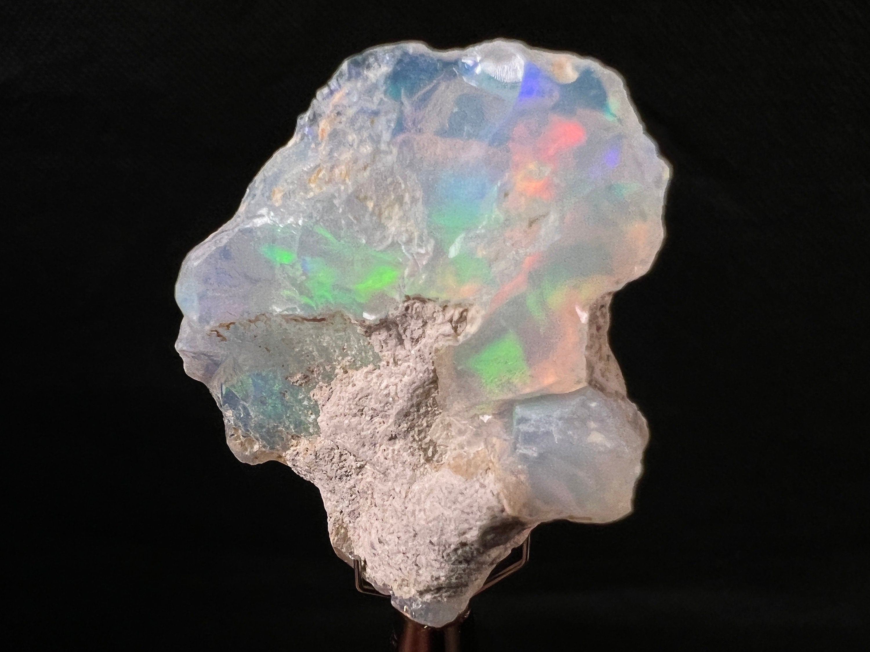 Premium 4A XL Welo Opal Raw Crystal - Natural Cutting Grade Ethiopian Opal, October Birthstone for Jewelry Making & Gem Collectors (Perfect for Rings, Necklaces & Healing Crystal Displays)