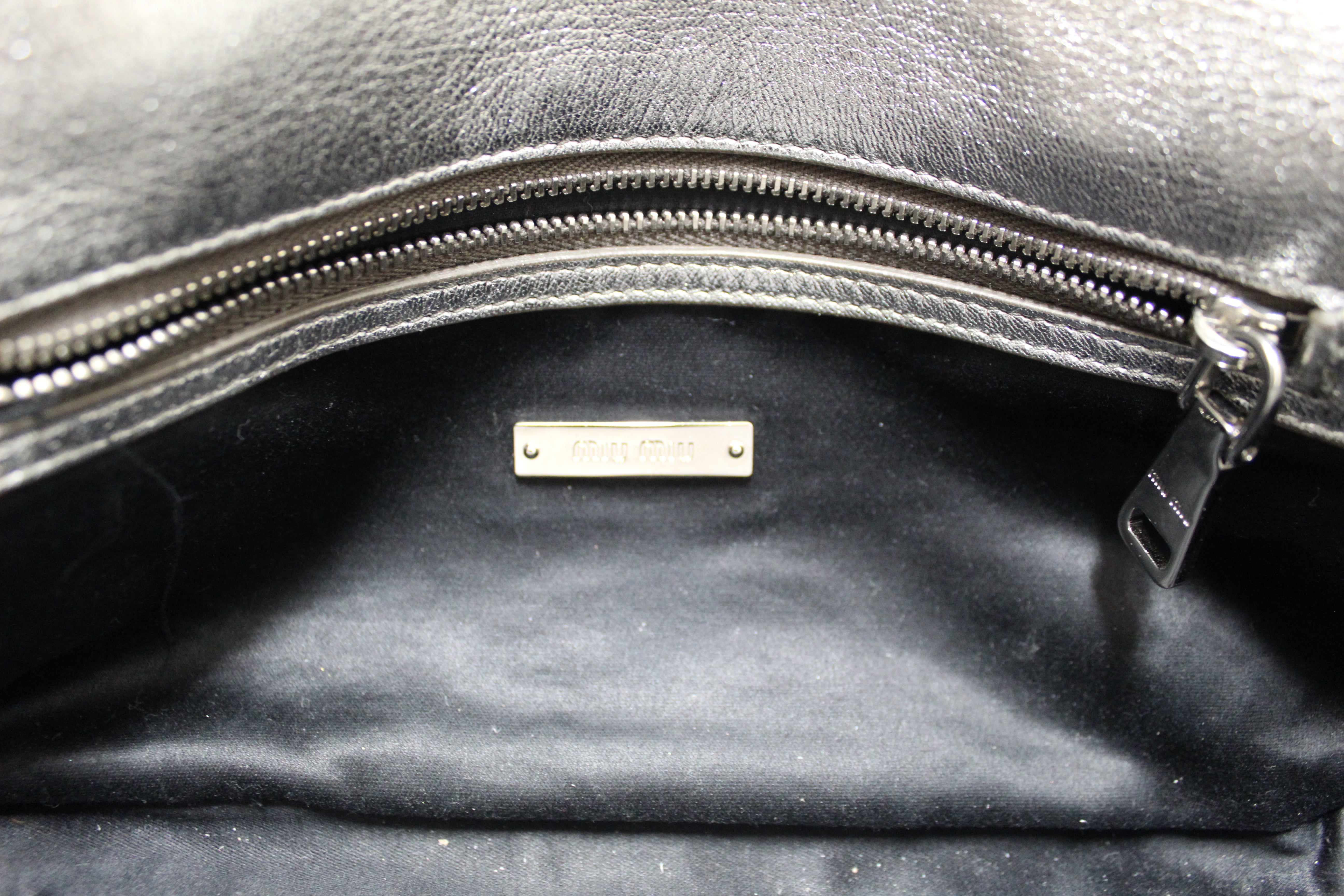 Authentic Miu Miu Iconic Crystal Silver Cloqué Nappa Leather Handbag - Luxury Designer Purse for Women, Perfect for Parties, Weddings & Evening Events