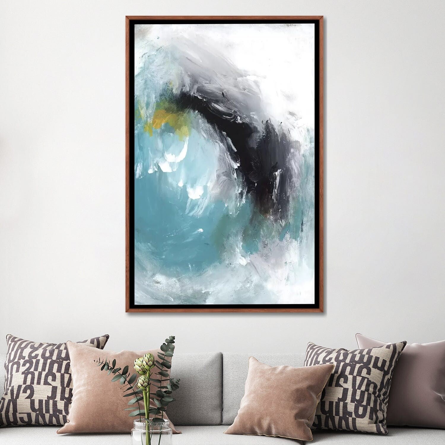 PI Studio Framed Aquamarine I - Elegant Wall Art for Living Room, Bedroom & Office Decor