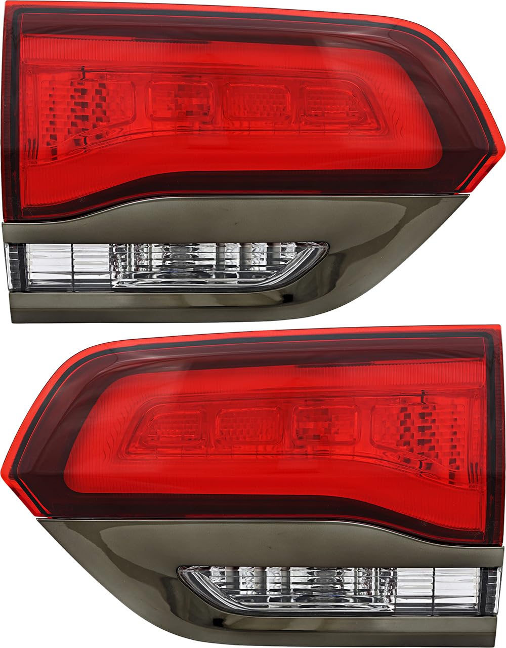 Jeep Grand Cherokee Inner Tail Lights Lamps Set - Compatible with 2014-2021 Models - Driver & Passenger Side Replacement - Enhance Safety & Style for Night Driving & Off-Road Adventures