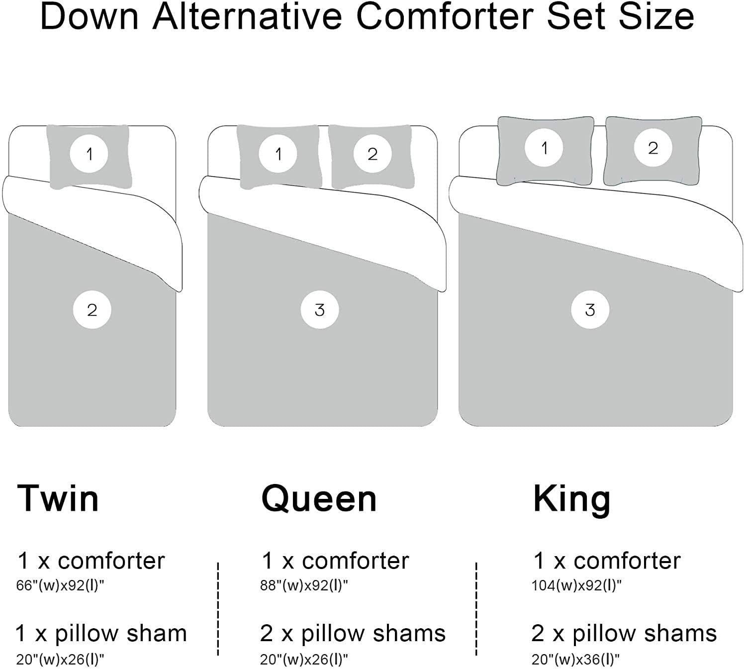 Downluxe Lightweight Plaid Comforter Set King Size - 3-Piece Reversible Down Alternative Bedding with 2 Pillow Shams - Red & White Checkered Pattern - Cozy All-Season Comfort for Master Bedroom or Guest Room
