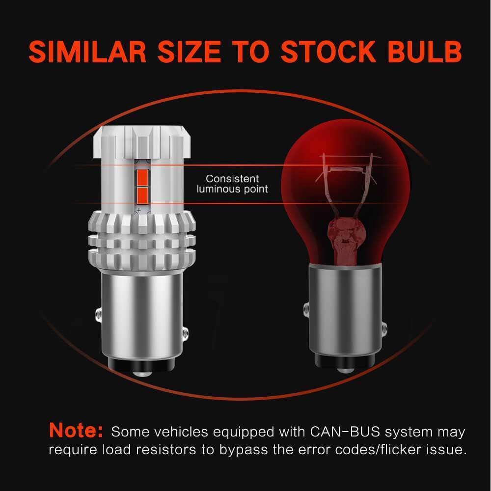 AUXITO 1157 BAY15D LED Brake Tail Light Bulbs - 3020 SMD Super Bright Replacement for Cars, Trucks, SUVs - Perfect for Night Driving & Enhanced Safety