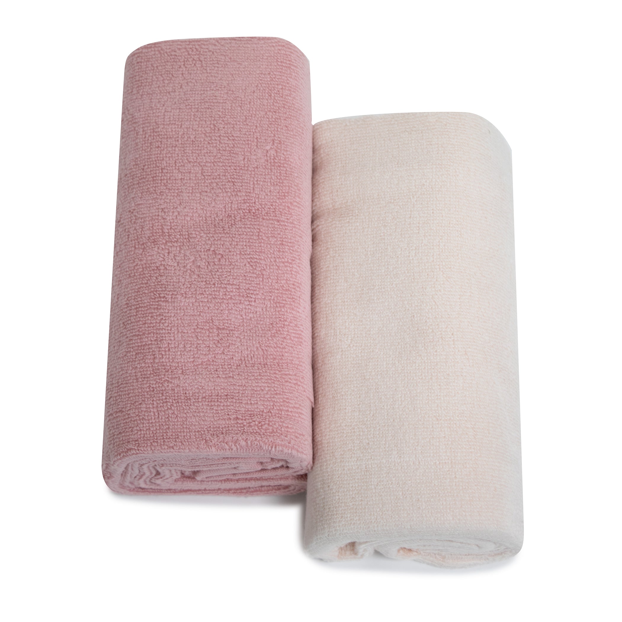 Premium Nordic 2-Pack Bath Towels - Dusty Berry & Rose Colors | Soft Absorbent Quick-Dry Towels for Spa, Bathroom & Beach Use