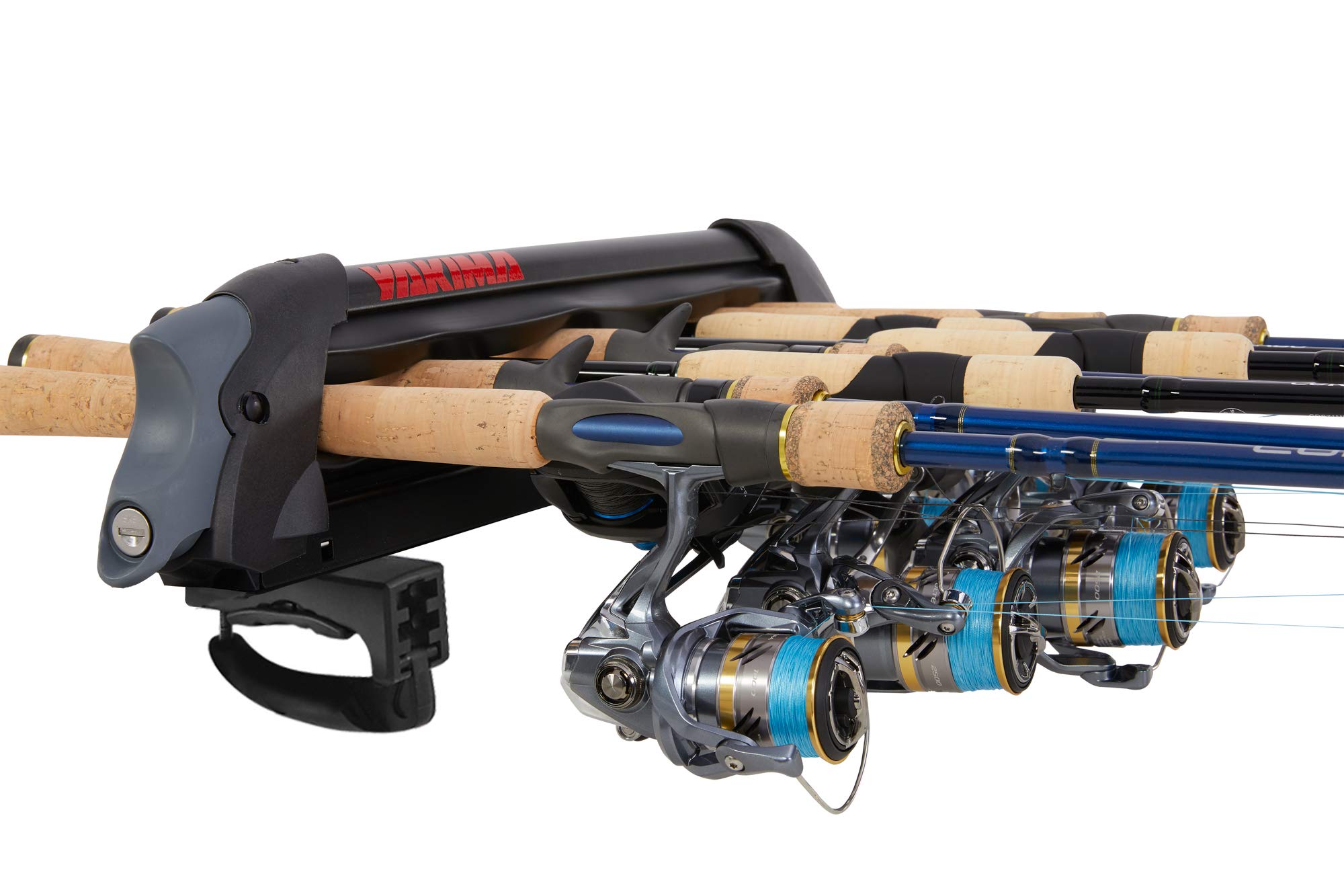 Yakima Fishing Rod and Ski Rack for Cars - ReelDeal 4 Ski & 2 Snowboard Holder with SKS Locks - Perfect for Road Trips, Outdoor Adventures, and Secure Gear Transport