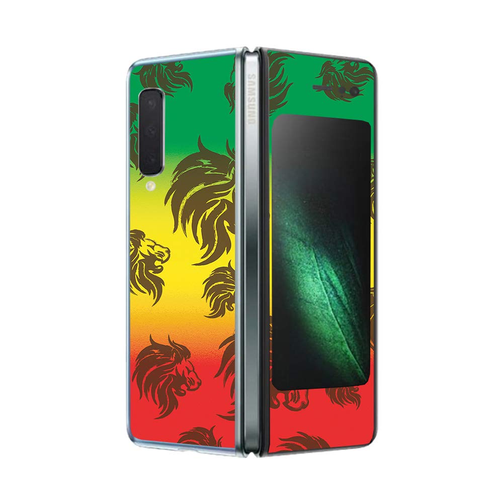 MightySkins Carbon Fiber Skin for Samsung Galaxy Fold - Durable Protective Cover for Daily Use