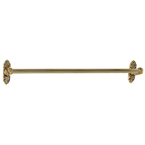 Polished Antique Traditional Towel Bars - A8520-24-PA Ribbon & Reed Design for Bathroom & Kitchen Decor | Vintage Style Towel Rack for Home & Hotel Use