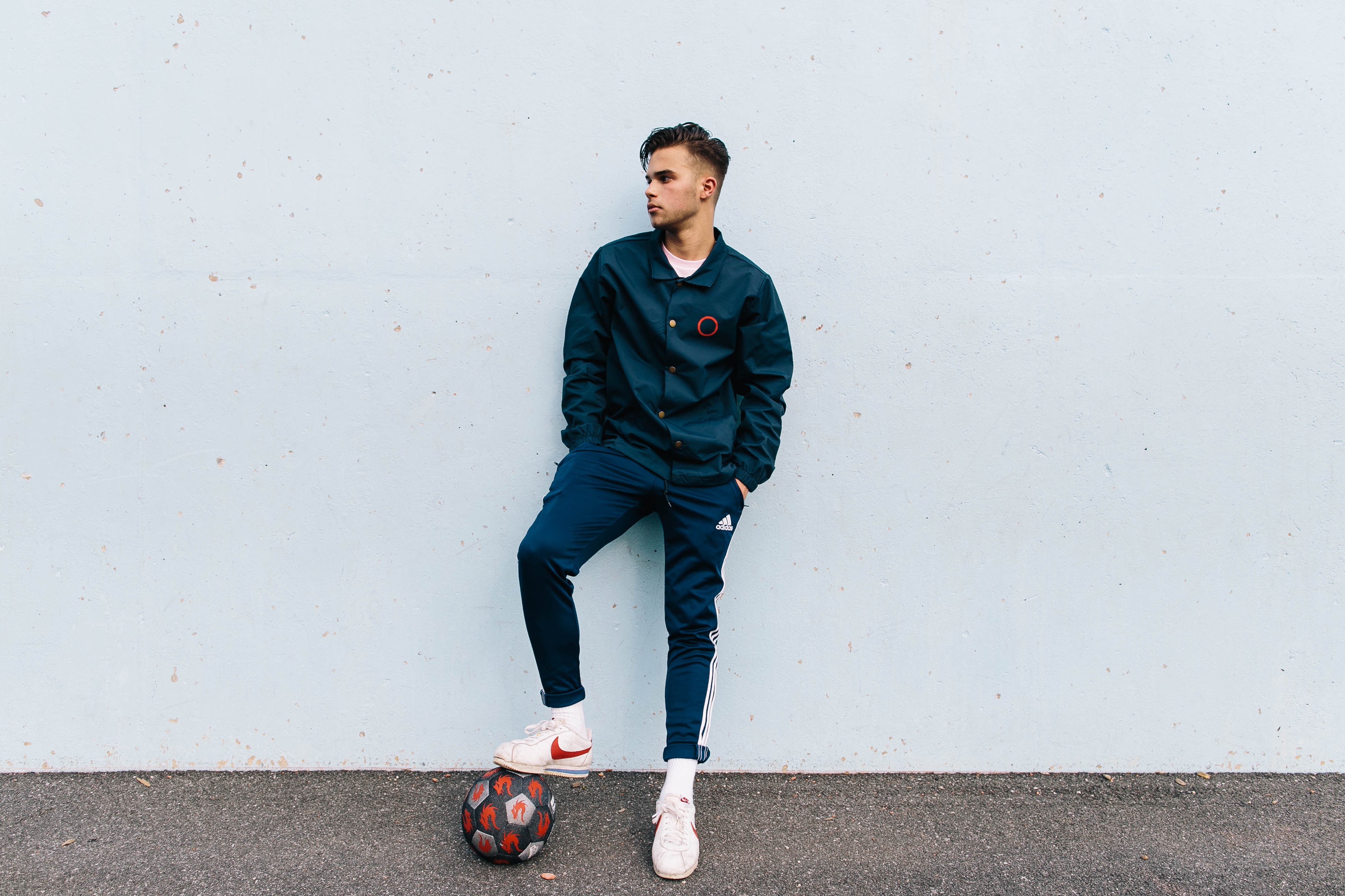 MIDFLD Enso Coaches Jacket - Navy Blue Waterproof Windbreaker for Men & Women | Outdoor Sports, Running, Hiking, Casual Wear