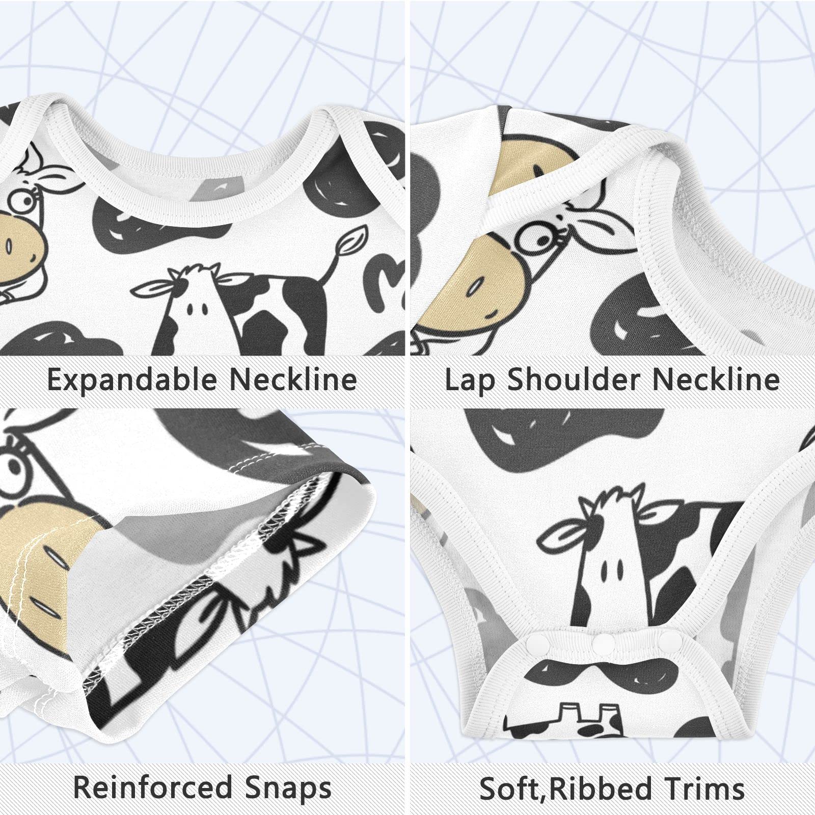 Organic Cotton Baby Romper - Soft Unisex Short Sleeve Bodysuit for Infants 3-6 Months | Perfect for Playtime, Daycare & Family Outings (Boy & Girl)