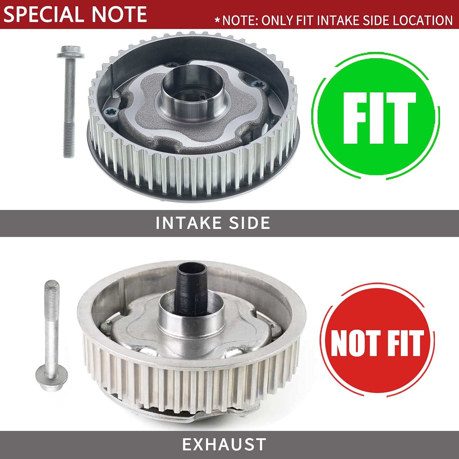 High-Performance Variable Timing Camshaft Gear Sprocket for Chevrolet Cruze Sonic Aveo Aveo5 (Intake Side) - Engine Upgrade & Performance Enhancement for Smooth Acceleration