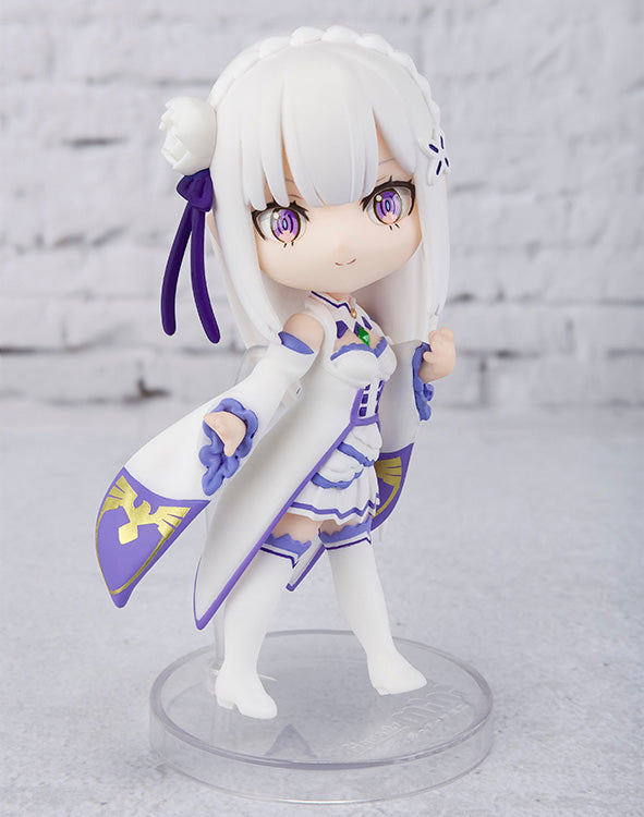 Bandai Figuarts Mini #036 Re:Zero Starting Life in Another World Emilia Action Figure - Anime Collectible for Display & Cosplay Play
