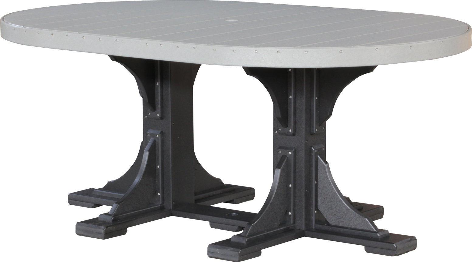 LuxCraft 4' x 6' Oval Dining Table Set for 6 - Modern Kitchen & Dining Room Furniture - Perfect for Family Gatherings, Dinner Parties & Small Spaces