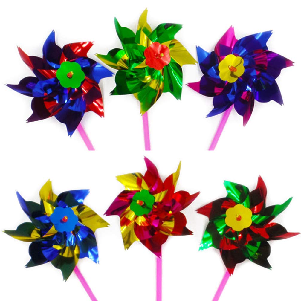 50pcs Classic Colorful Windmill Pinwheels - Fun Outdoor Garden Party Toys for Kids, DIY Yard Decorations, Birthday Favors, Summer Outdoor Activities, Baby Shower Gifts