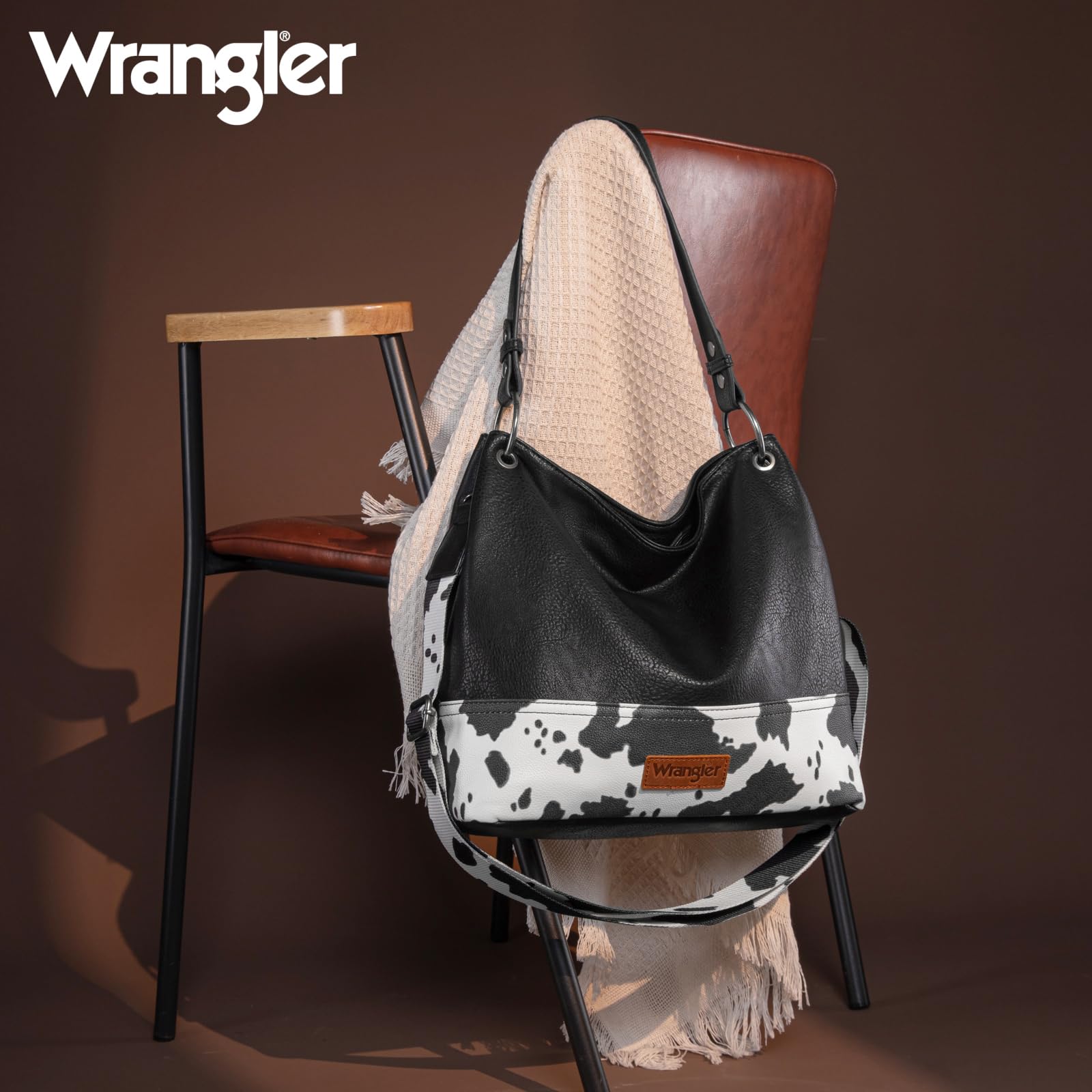 Wrangler Vegan Leather Hobo Bags for Women - Stylish Top Handle Shoulder Purses & Handbags | Perfect for Work, Travel & Everyday Use