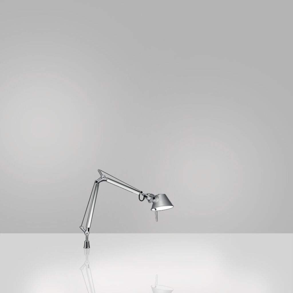 Artemide Tolomeo Micro LED 8W Aluminum Adjustable Desk Lamp - Modern Task Lighting for Home Office, Reading & Study