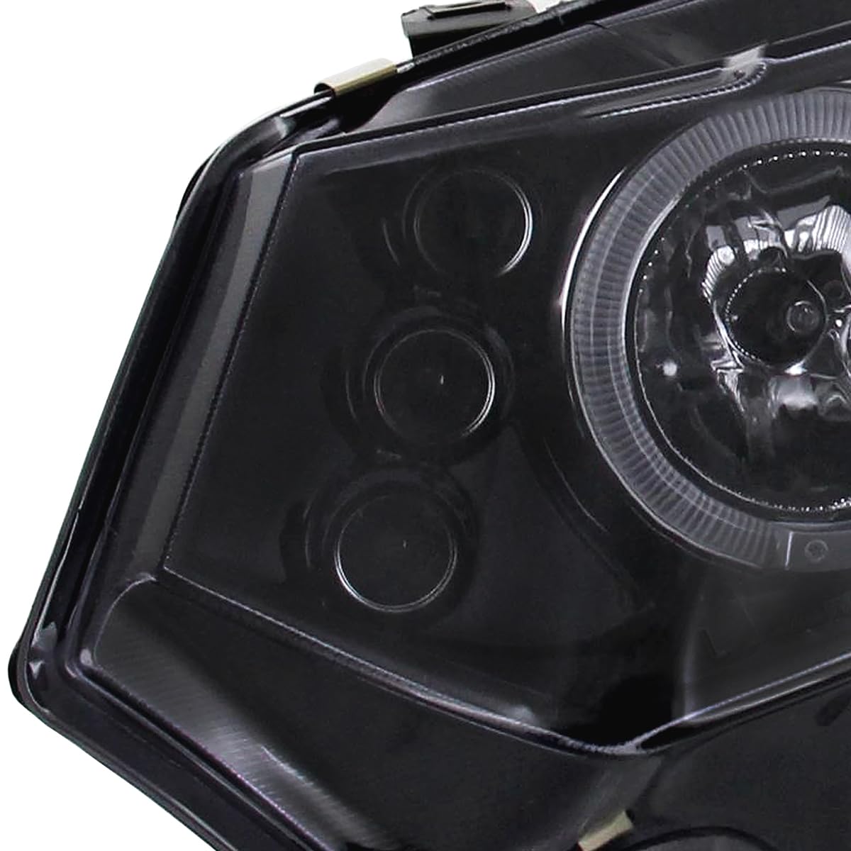 Spec-D Tuning LED Black Projector Headlights with LED Bumper Fog Lamps - Compatible with Honda Civic 2-Door (Left & Right Pair) - High Performance Lighting for Night Driving & Off-Road Adventures