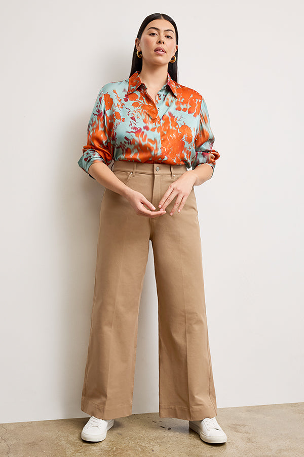 Milo Wide Leg Jeans for Women - Eco-Friendly Stretch Denim Pants with Comfortable Fit - Perfect for Casual Wear, Office, and Travel