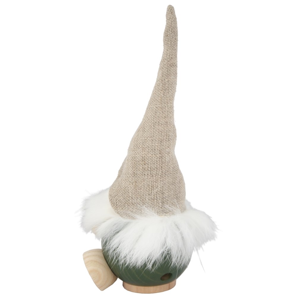 Premium German Incense Smoker Handcrafted Figurine - Traditional Green Wooden Christmas Decoration for Holiday Home Decor & Gift Giving