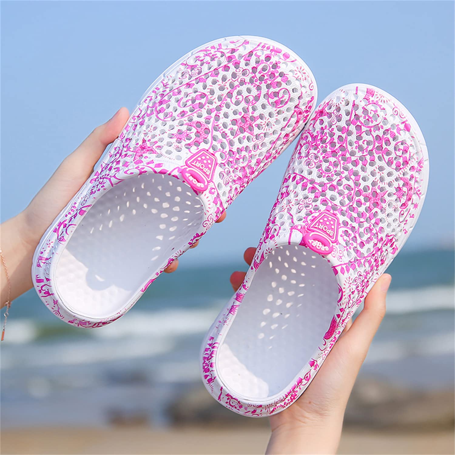 **Women's Garden Clogs - Breathable Water Shoes for Beach, Bathing, Walking & Travel - Non-Slip Comfortable Slippers for Home & Outdoor Use**