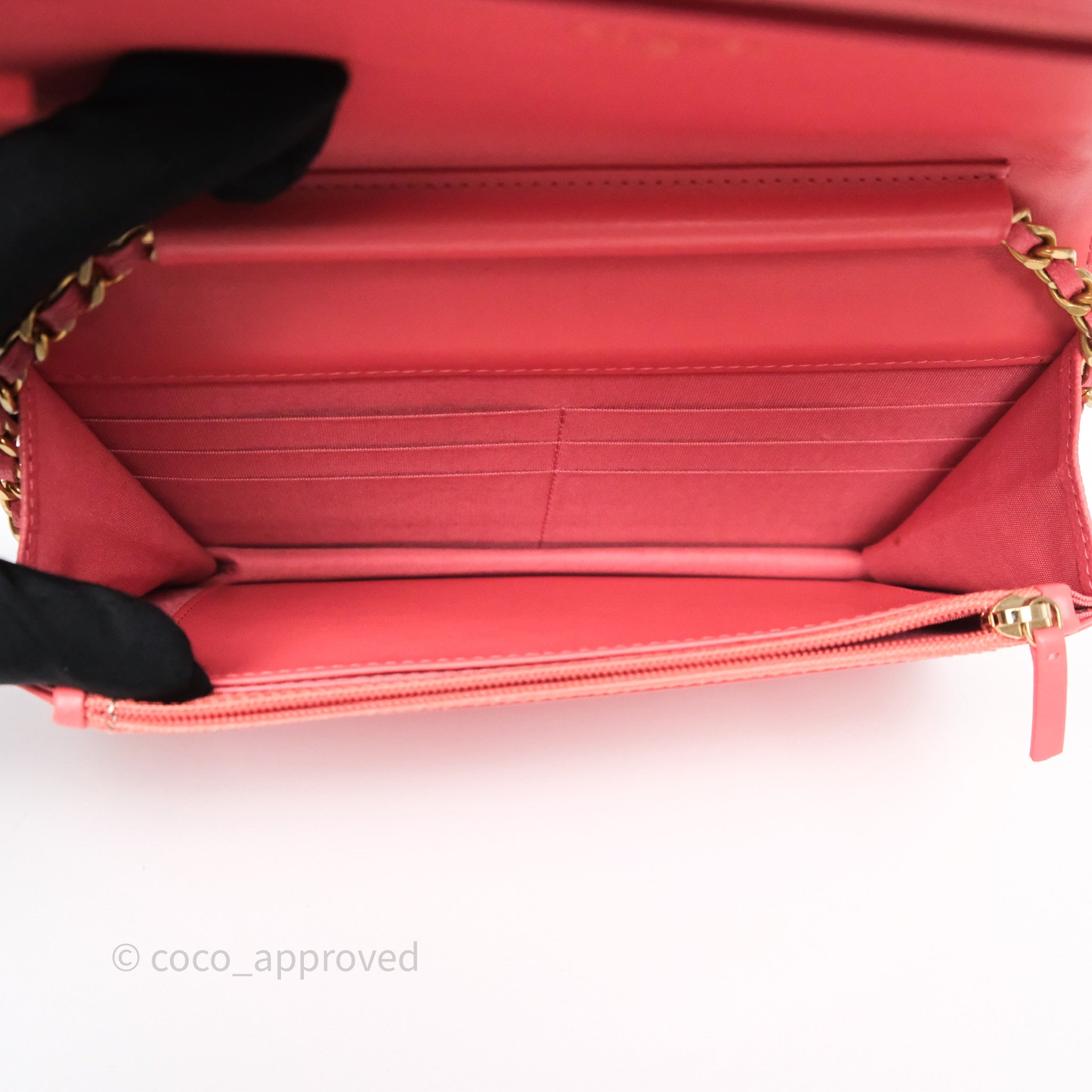 Chanel Boy Wallet on Chain WOC Quilted Dark Pink Caviar Leather with Aged Gold Hardware - Perfect for Evening Events & Luxury Fashion Accessories
