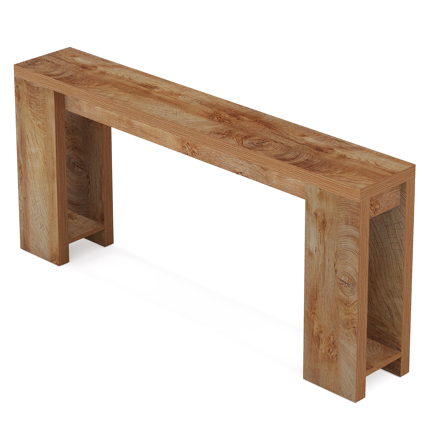 Tribesigns 70.9-Inch Extra Long Farmhouse Console Table - Light Oak Brown Sofa Table for Behind Couch, Narrow Entryway Accent Table - Perfect for Living Room, Hallway, Entrance & Foyer Decor | Ideal for Small Spaces, Home Office & Apartment Entryways