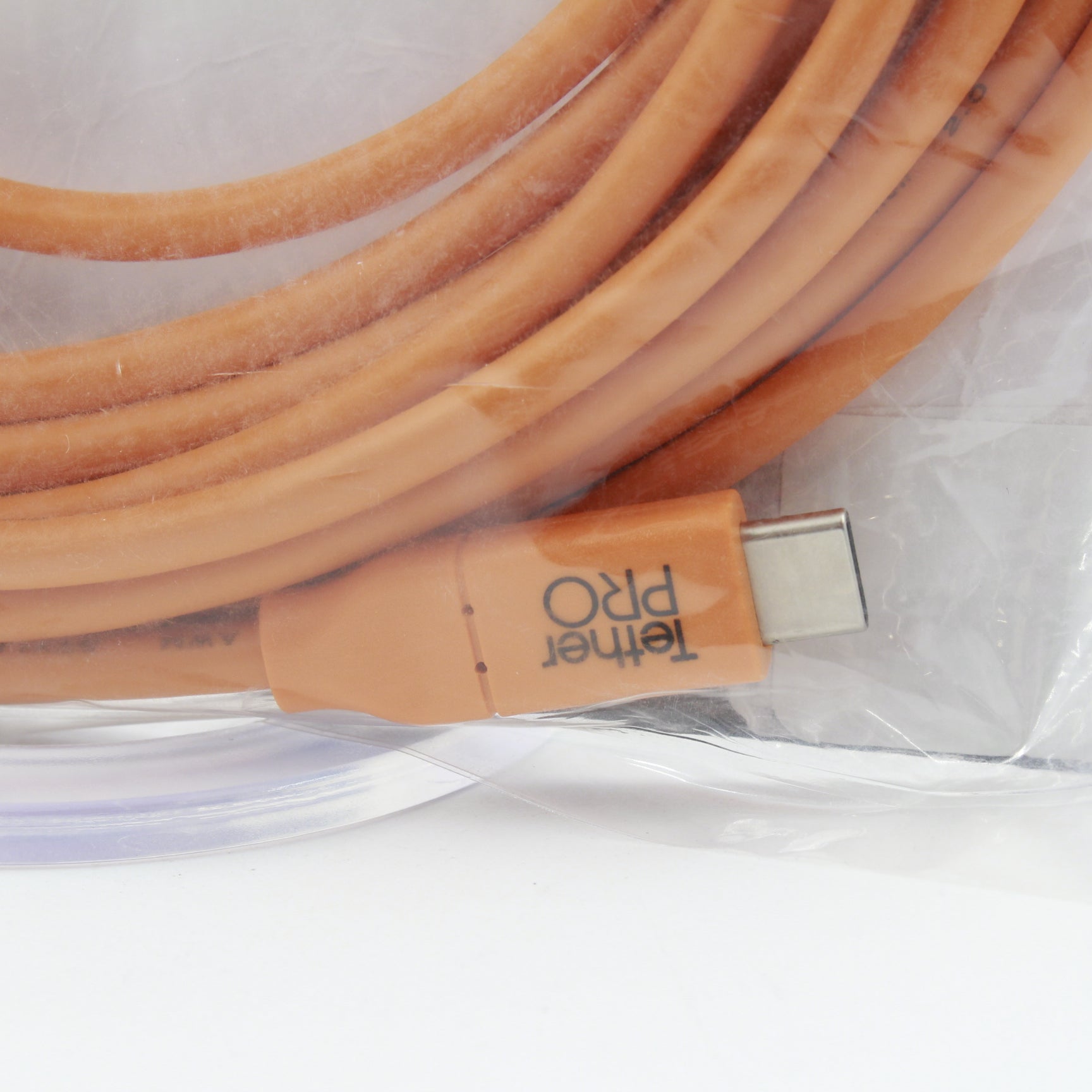 TetherPro USB Type C to Mini USB 2.0 Type B Cable 15ft Orange - Open Box Fair Condition | Perfect for Camera Tethering & Data Transfer