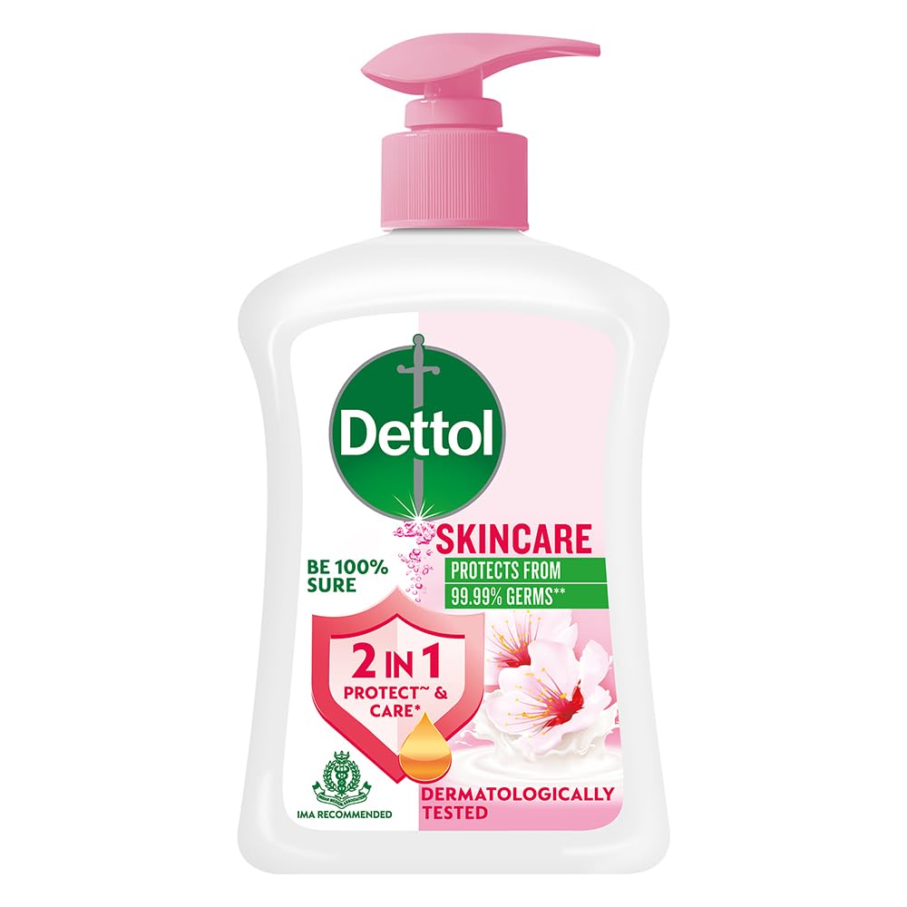 Dettol Liquid Handwash Pump - Moisturizing Antibacterial Hand Soap for Soft Skin | Ideal for Home, Kitchen, and Bathroom Use