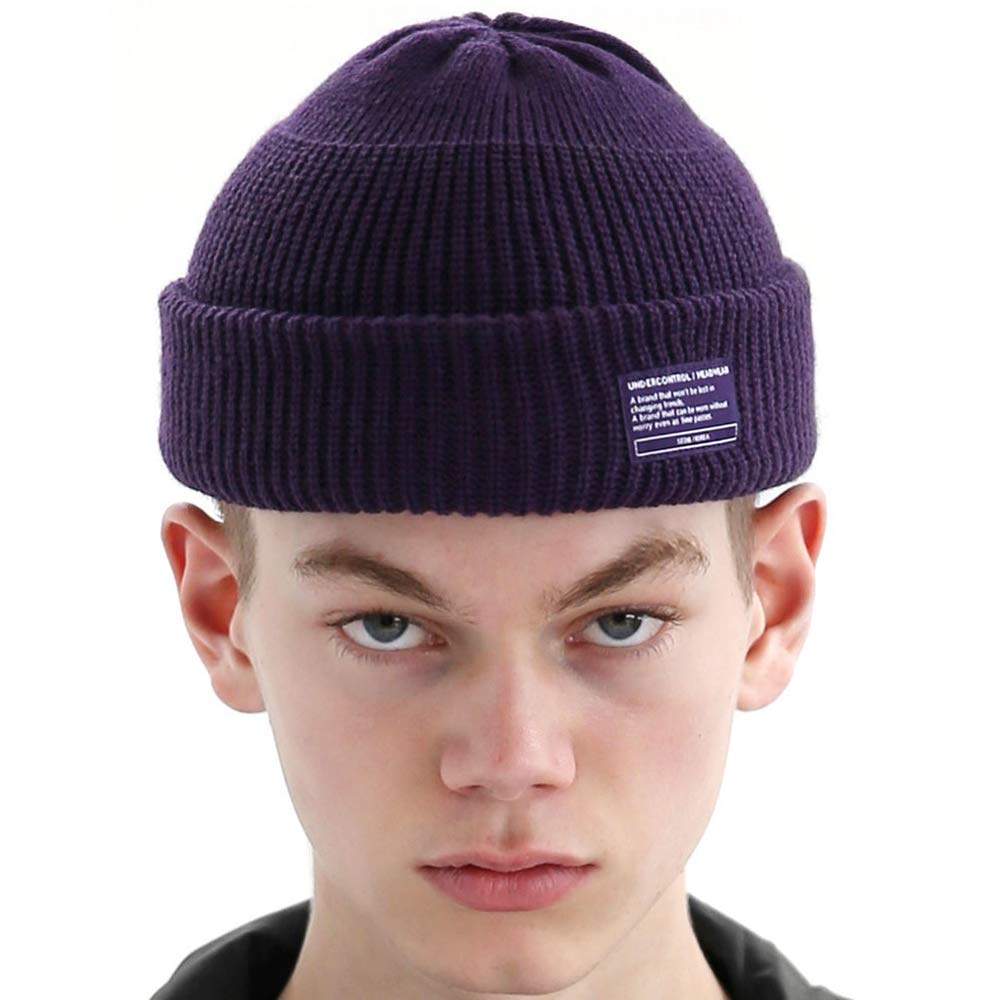 UNDERCONTROL Winter Fisherman Beanie for Men & Women - Unisex Knit Skull Cap, Roll-Up Watch Hat, Warm Docker Beanie in Multiple Colors - Perfect for Cold Weather, Outdoor Activities & Casual Wear