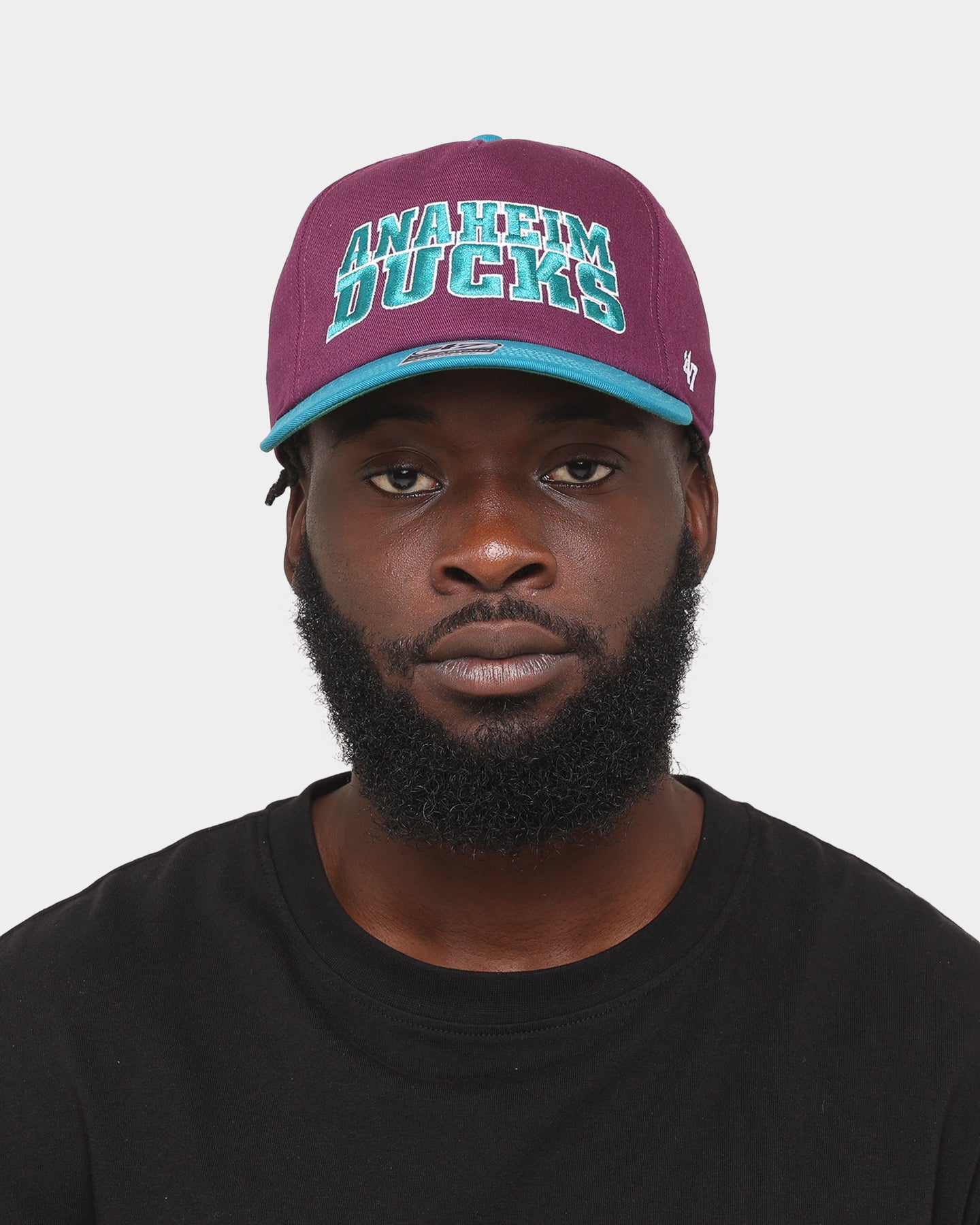47 Brand Anaheim Ducks 'Ducks' Script Nantasket Captain Snapback Hat - Adjustable Plum Baseball Cap for Men & Women - Perfect for Sports Games, Casual Outfits, and Duck Fans Collection