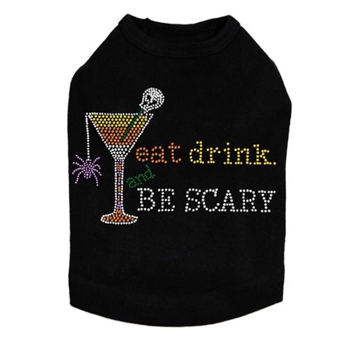 Eat, Drink & Be Scary Halloween T-Shirt - Multiple Color Options for Men & Women - Perfect for Halloween Parties & Costume Events