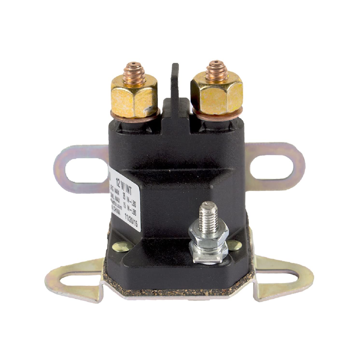 Maxpower 334018 Universal 3-Pole Solenoid for Automotive, Marine & Industrial Applications - Heavy Duty Starter Relay Replacement for Tractors, Lawn Mowers & More