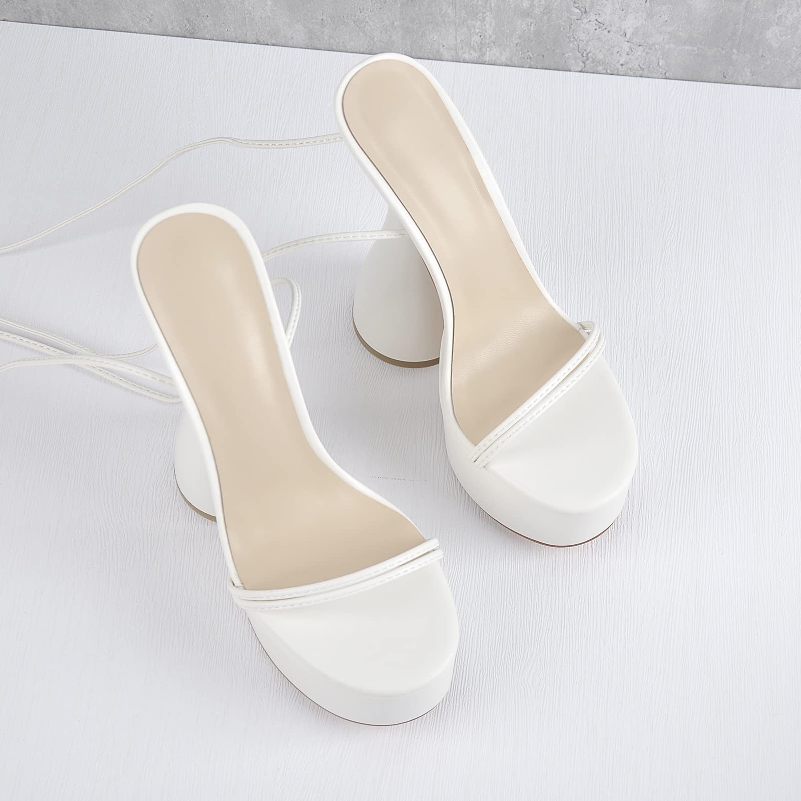 LISHAN Women's Platform Heeled Sandals - Slingback Block High Heels for Women | Comfortable Summer Dress Shoes for Weddings, Parties & Office Wear