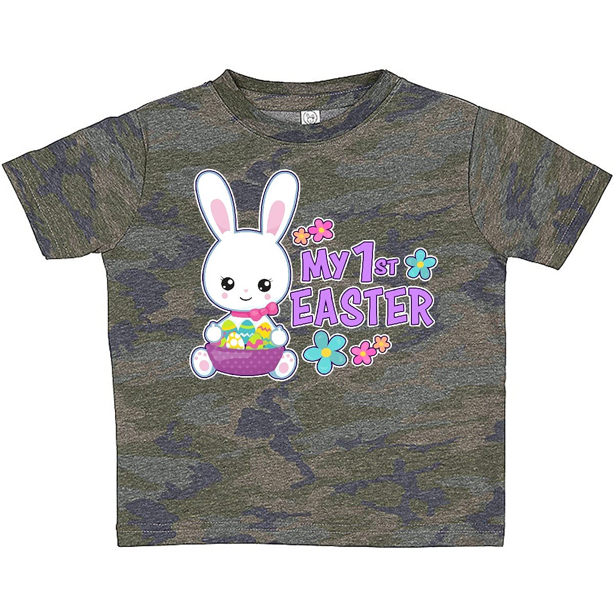 My 1st Easter with Bunny & Easter Basket Baby T-Shirt - Cute Easter Outfit for Babies & Toddlers - Perfect for Easter Photo Shoots, Family Gatherings & Spring Celebrations
