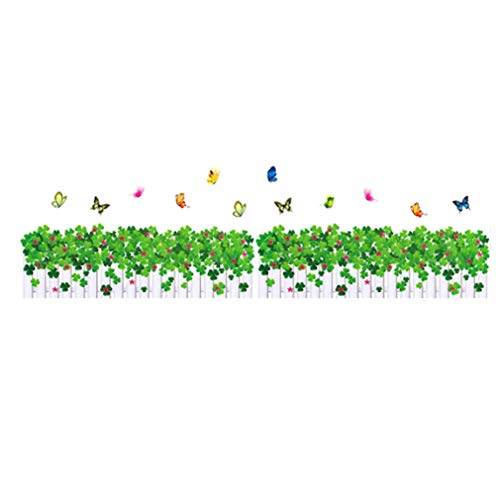 Butterflies Clover Fences Flowers Skirting Line